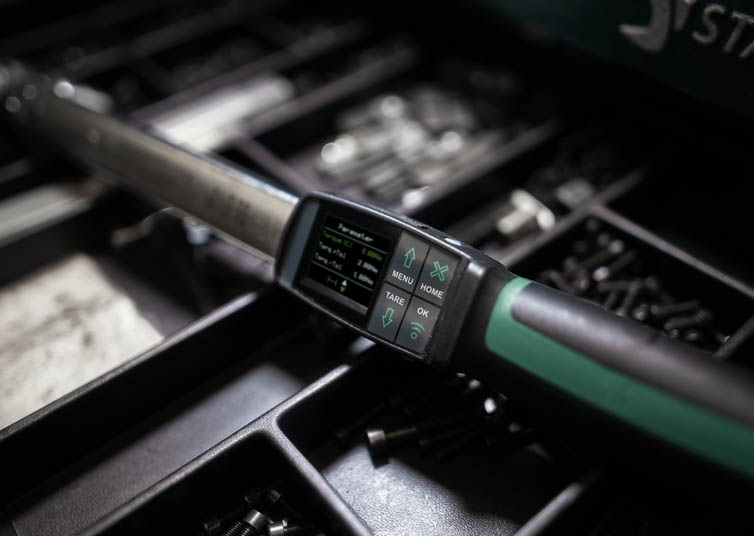 Display close-up of a STAHLWILLE torque wrench