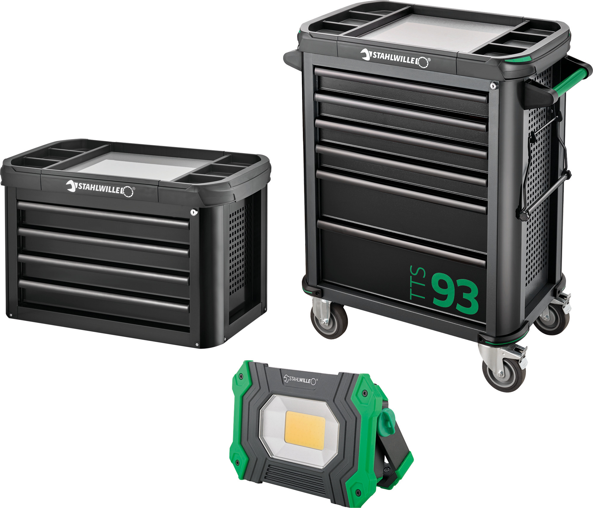 Tool trolley 93/6 A + TOP BOX + work spotlight - 98830196