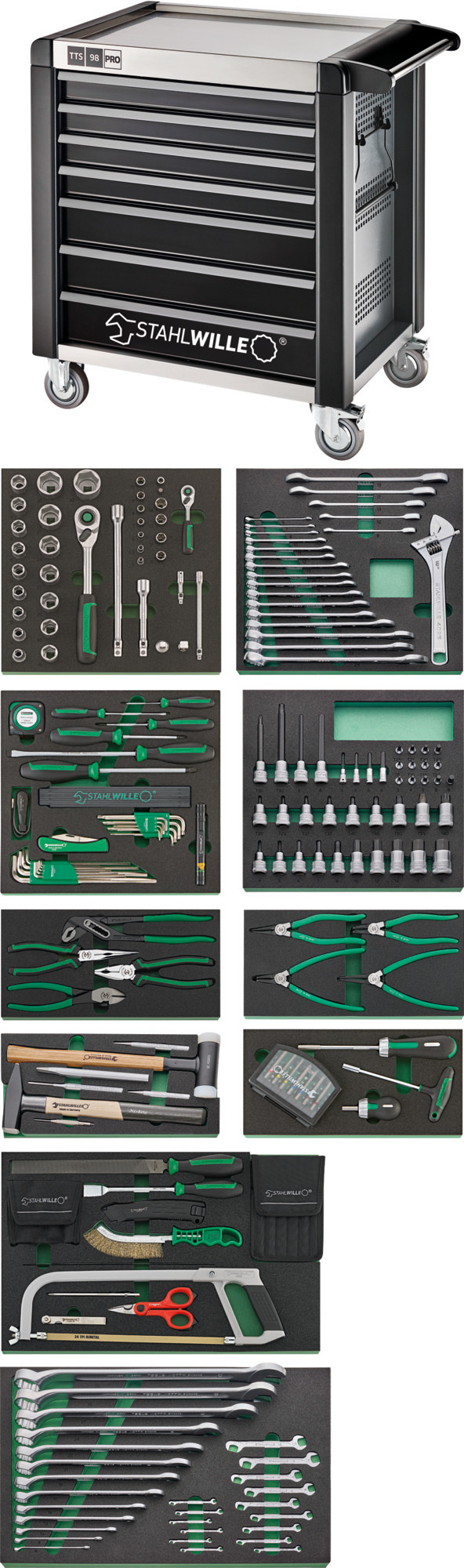 2セット　ルル QuickRelease tool assortment with tool trolley - 98830234