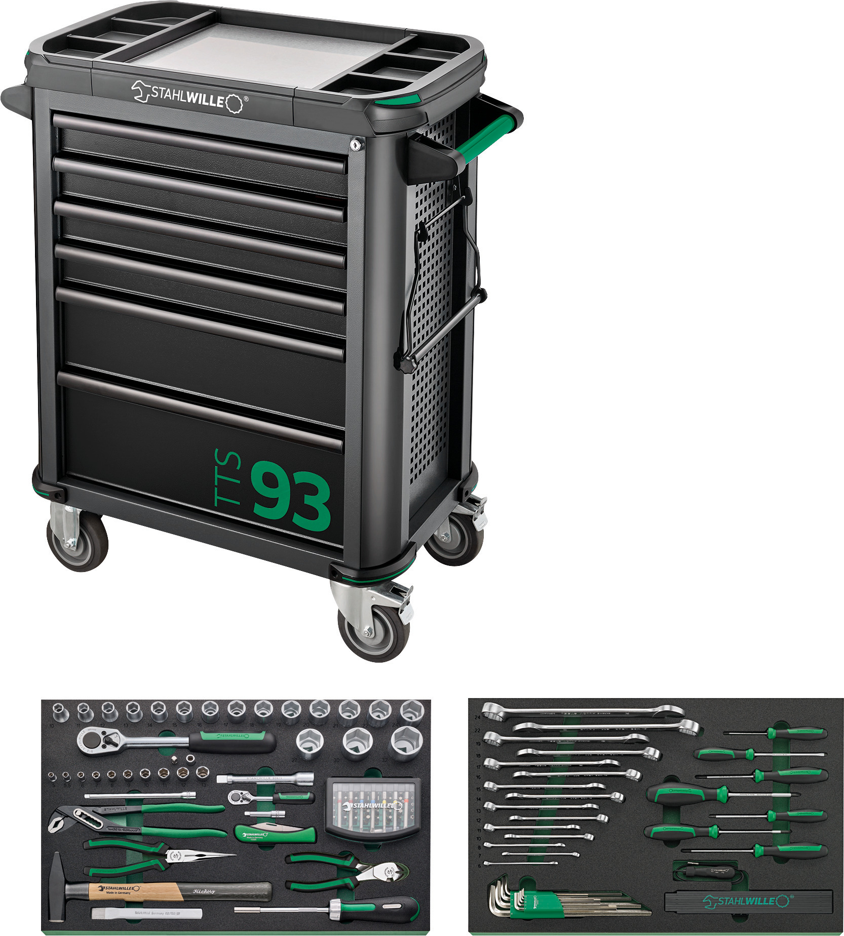 Tool assortment with workshop trolley - 98830177