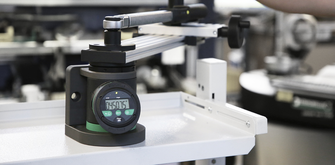 SmartCheck-hoekverdraaiingstester in gebruik